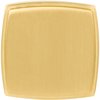 Jeffrey Alexander 1-1/4" Overall Length Brushed Gold Square Renzo Cabinet Knob 141BG